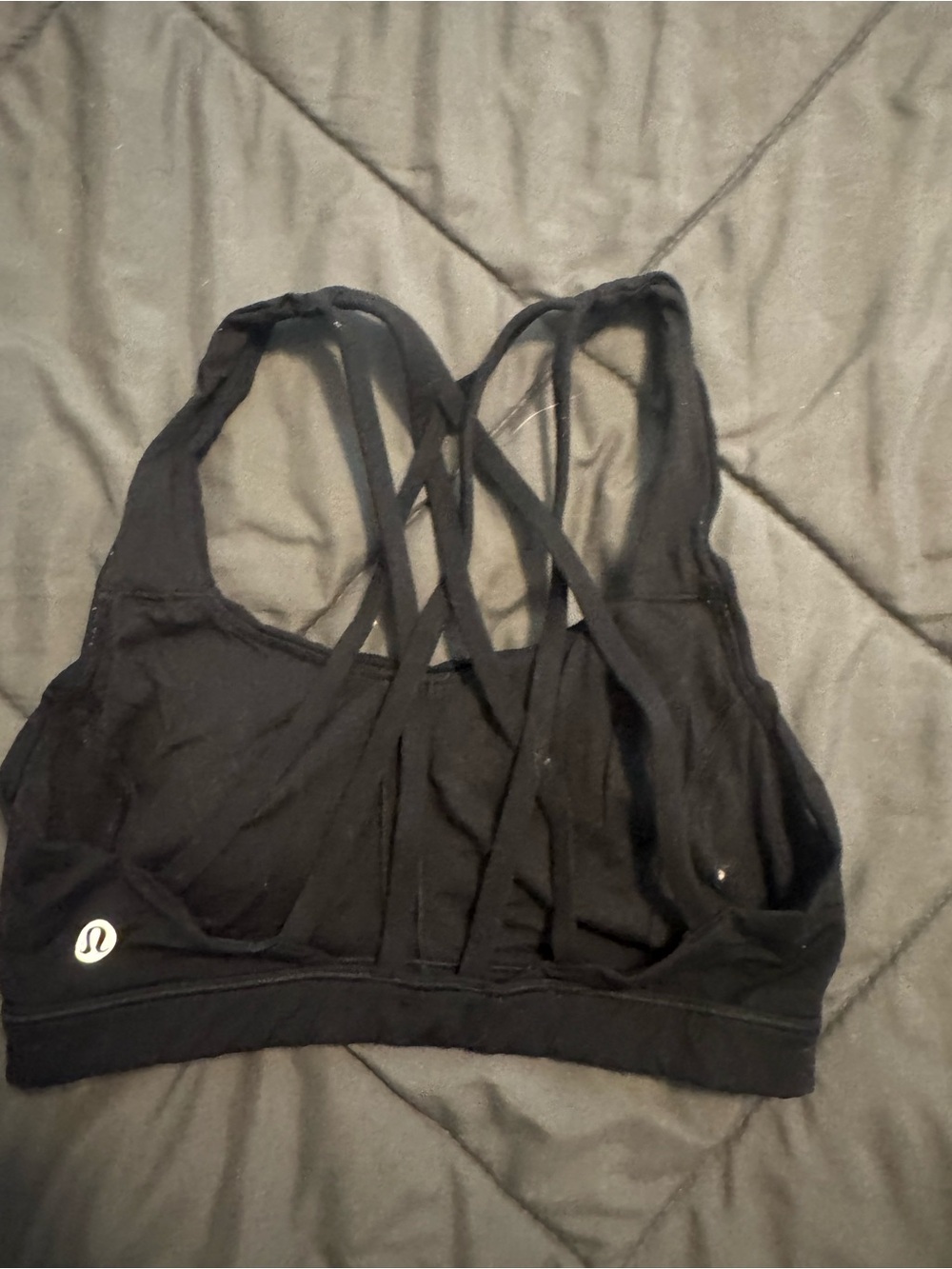 Lululemon black sports bra 4